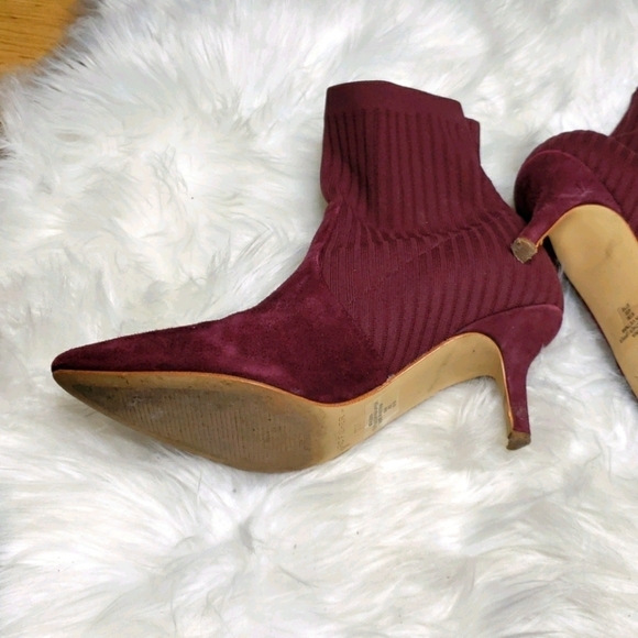 Marc Fisher Albinia Sock Boot burgundy - Picture 13 of 13